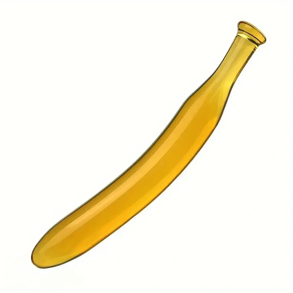 7.09in 7.48in 9.65in Glass Banana Dildo For For Men Women Adults