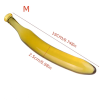 7.09in 7.48in 9.65in Glass Banana Dildo For For Men Women Adults