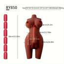 7.09in 7.87in Realistic Silicone Dildo With Sex Doll Torso For Women