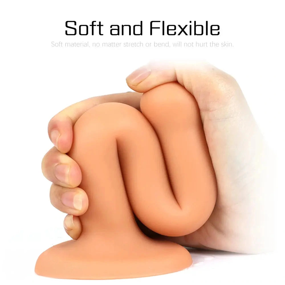 7.09in 7.87in Slender Anal Silicone Soft Slim Dildo Female Butt Plug