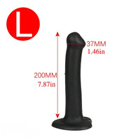 7.09in 7.87in Slender Anal Silicone Soft Slim Dildo Female Butt Plug