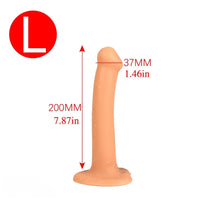 7.09in 7.87in Slender Anal Silicone Soft Slim Dildo Female Butt Plug