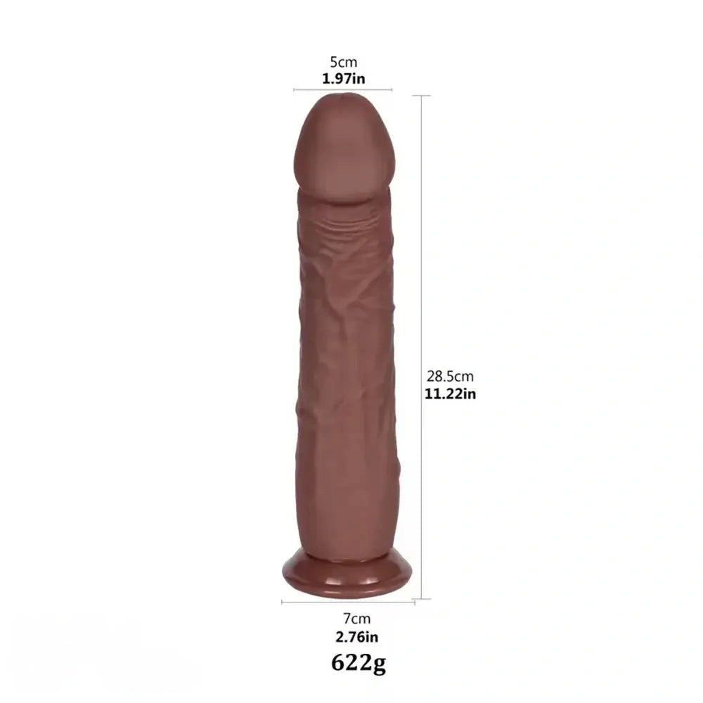 7.09in 8.07in 8.9in 9.96in 11.22in Liquid Silicone Big Dildo G-Spot Stimulator