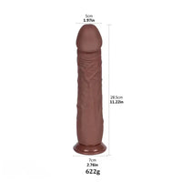 7.09in 8.07in 8.9in 9.96in 11.22in Liquid Silicone Big Dildo G-Spot Stimulator