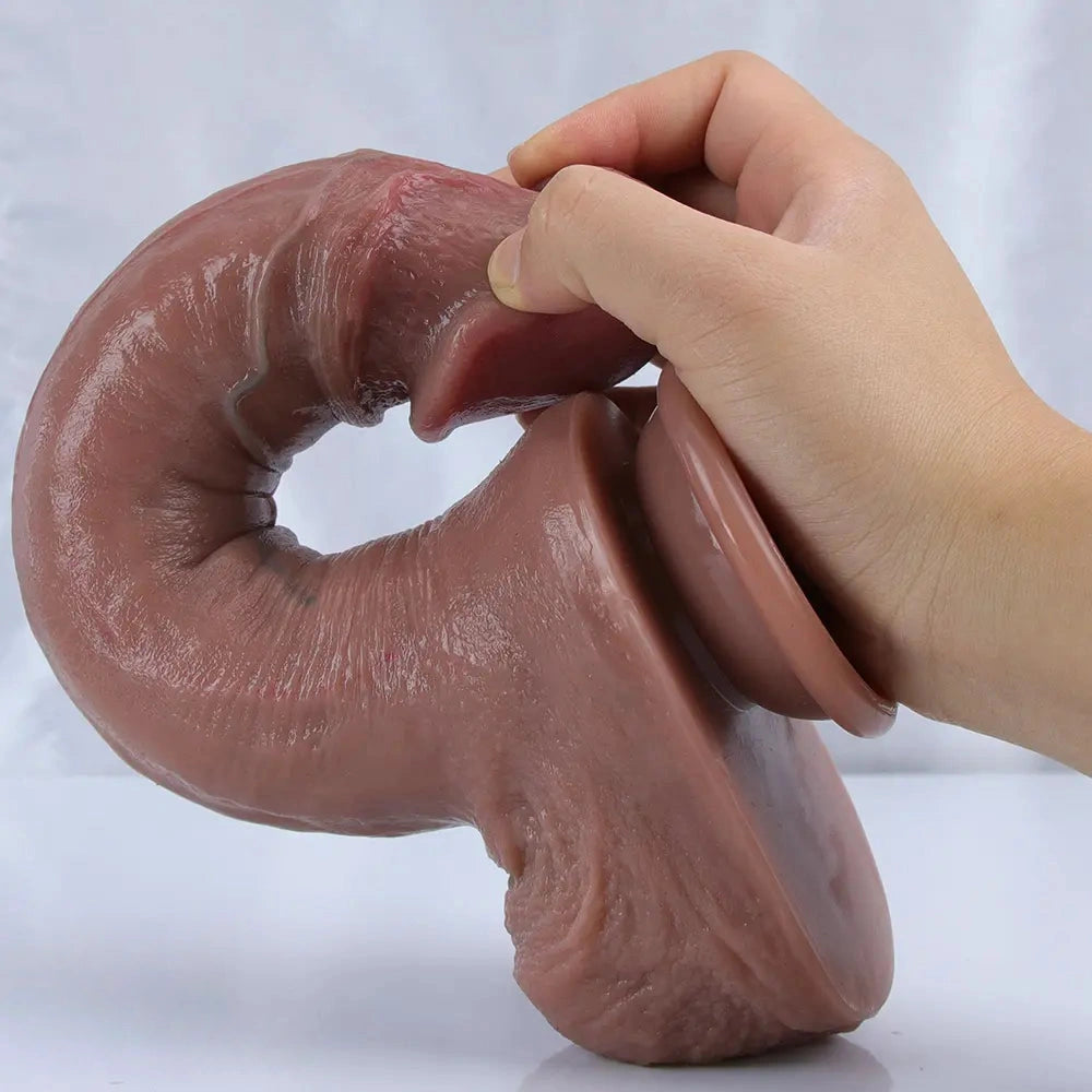7.09in 8.07in 9.06in 10.24in Realistic Silicone Soft Large Dildo For Women