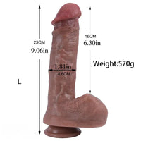 7.09in 8.07in 9.06in 10.24in Realistic Silicone Soft Large Dildo For Women