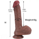 7.09in 8.07in 9.06in 10.24in Realistic Silicone Soft Large Dildo For Women
