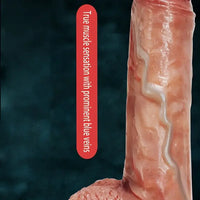 7.09in 8.27in Premium Realistic Silicone Soft Dildo For G Spot Sex