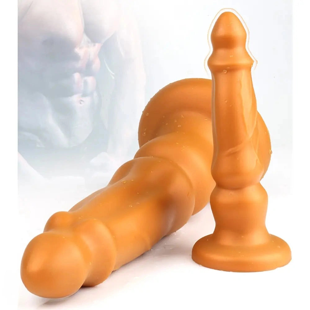 7.09in 8.66in 9.84in 11.81in Silicone Soft Big Dildo For Anal Sex Toy