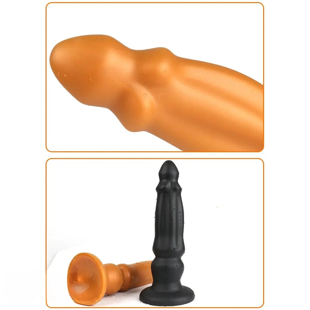 7.09in 8.66in 9.84in 11.81in Silicone Soft Big Dildo For Anal Sex Toy