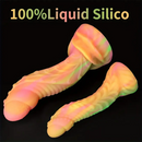 7.09in 8.66in Soft Silicone Monster Colorful Dildo For Women Men Couple