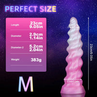 7.09in 9.05in 11.26in SML Silicone Fantasy Real Soft Cock Dildo For Gay