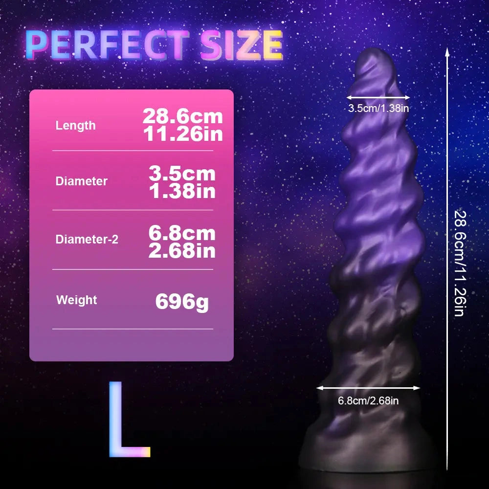 7.09in 9.05in 11.26in SML Silicone Fantasy Real Soft Cock Dildo For Gay