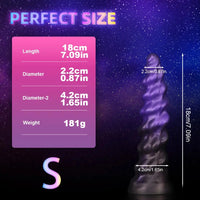 7.09in 9.05in 11.26in SML Silicone Fantasy Real Soft Cock Dildo For Gay