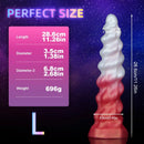 7.09in 9.05in 11.26in SML Silicone Fantasy Real Soft Cock Dildo For Gay