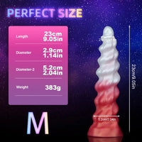 7.09in 9.05in 11.26in SML Silicone Fantasy Real Soft Cock Dildo For Gay