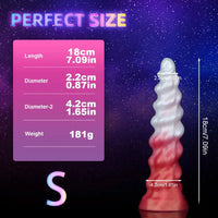 7.09in 9.05in 11.26in SML Silicone Fantasy Real Soft Cock Dildo For Gay