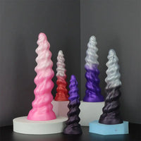 7.09in 9.05in 11.26in SML Silicone Fantasy Real Soft Cock Dildo For Gay