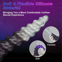 7.09in 9.05in 11.26in SML Silicone Fantasy Real Soft Cock Dildo For Gay