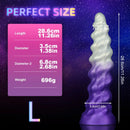 7.09in 9.05in 11.26in SML Silicone Fantasy Real Soft Cock Dildo For Gay