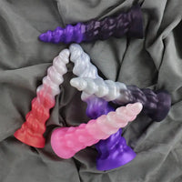 7.09in 9.05in 11.26in SML Silicone Fantasy Real Soft Cock Dildo For Gay