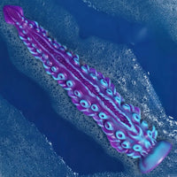 7.09in 9.06in Alien Octopus Tentacle Silicone Fantasy Reusable Dildo