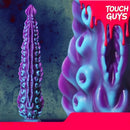 7.09in 9.06in Alien Octopus Tentacle Silicone Fantasy Reusable Dildo
