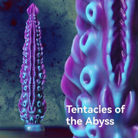 7.09in 9.06in Alien Octopus Tentacle Silicone Fantasy Reusable Dildo