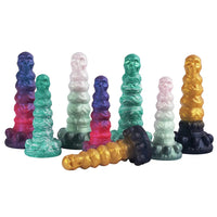 7.09in 9.06in Liquid Silicone Strange Backyard Soft Fantasy Anal Plug Dildo