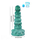 7.09in 9.06in Liquid Silicone Strange Backyard Soft Fantasy Anal Plug Dildo