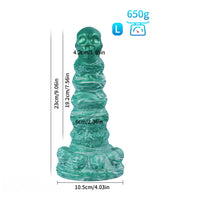 7.09in 9.06in Liquid Silicone Strange Backyard Soft Fantasy Anal Plug Dildo