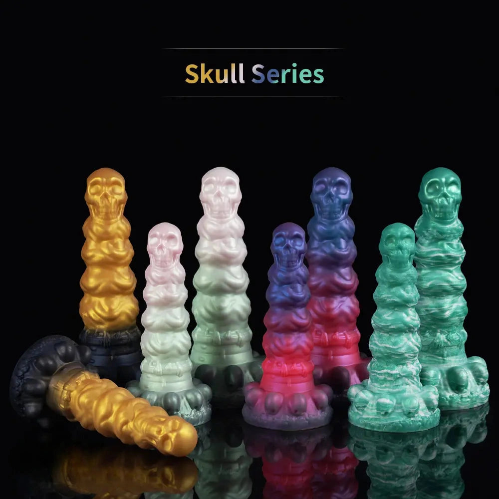 7.09in 9.06in Liquid Silicone Strange Backyard Soft Fantasy Anal Plug Dildo