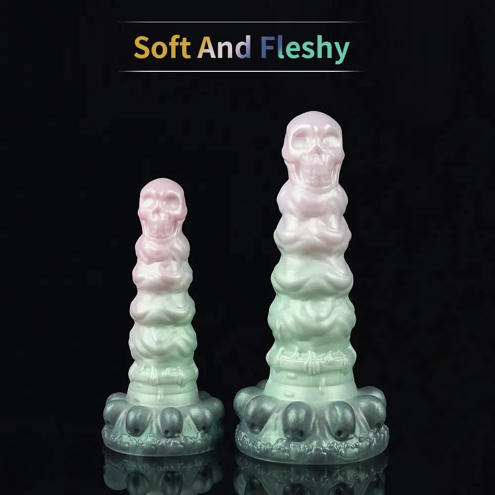 7.09in 9.06in Liquid Silicone Strange Backyard Soft Fantasy Anal Plug Dildo