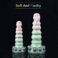 7.09in 9.06in Liquid Silicone Strange Backyard Soft Fantasy Anal Plug Dildo
