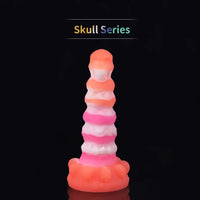 7.09in 9.06in Liquid Silicone Strange Backyard Soft Fantasy Anal Plug Dildo