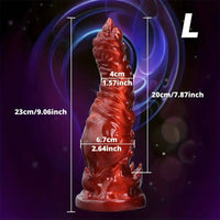 7.09in 9.06in O-ring Flexible Touch Simulation Monster Silicone Soft Odd Dildo