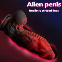 7.09in Alien Simulation Penis Liquid Silicone Dildo For Female Masturbator