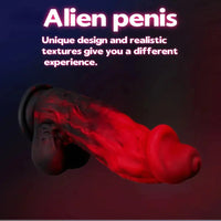 7.09in Alien Simulation Penis Liquid Silicone Dildo For Female Masturbator