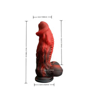 7.09in Alien Simulation Penis Liquid Silicone Dildo For Female Masturbator