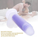 7.09in Amethyst Transparent Jelly Dildo For Women G Spot Stimulation