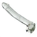 7.09in Clear Crystal Glass Cock Dildo For G-Spot Vaginal Sex Stimulation