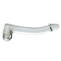 7.09in Clear Crystal Glass Cock Dildo For G-Spot Vaginal Sex Stimulation