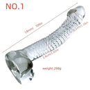 7.09in Clear Crystal Glass Cock Dildo For G-Spot Vaginal Sex Stimulation
