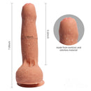 7.09in Double Layer Silicone Realistic Uncut Dildo For Women