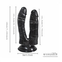 7.09in Dual Heads Dildo Lesbian Sex Toy For Women Masturbation
