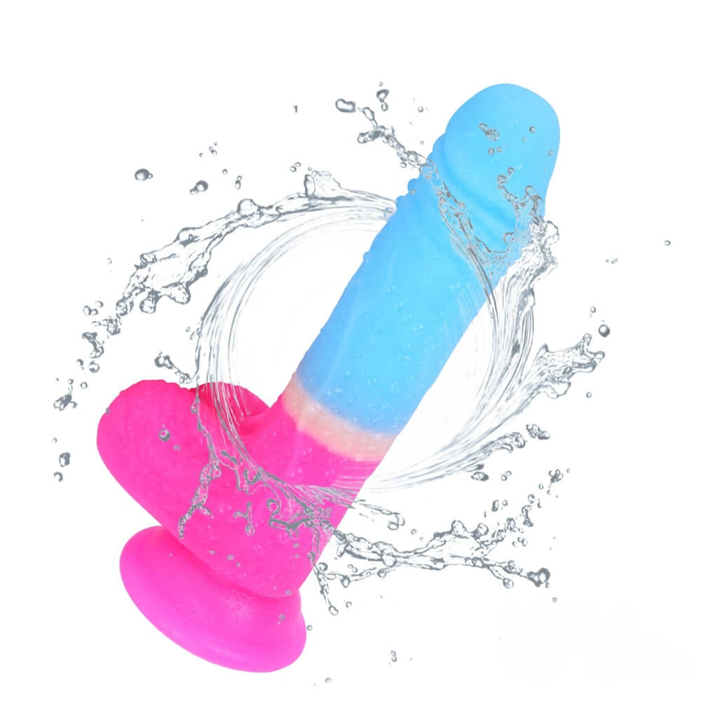 7.09in Erotic Sextoy Silicone Dildo With Strong Suction Cup For Women