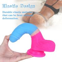 7.09in Erotic Sextoy Silicone Dildo With Strong Suction Cup For Women