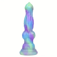 7.09in Fantasy Monster Dog Knot Silicone Soft Cock Dildo For Anus Dilator