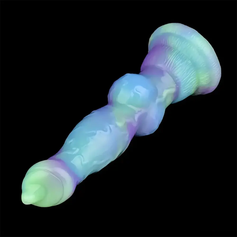 7.09in Fantasy Monster Dog Knot Silicone Soft Cock Dildo For Anus Dilator