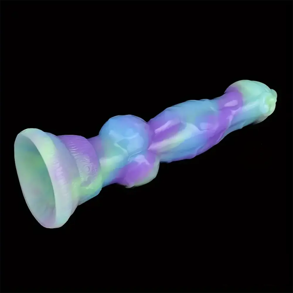 7.09in Fantasy Monster Dog Knot Silicone Soft Cock Dildo For Anus Dilator